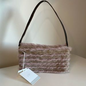 VINTAGE Paola Frani Rabbit Fur Shoulder Bag